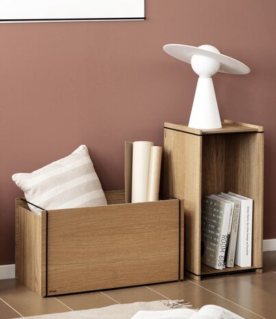 Moebe Moebe Storage Box oak 60 x 31 x 32 cm black Moebe Moebe Storage Box oak 60 x 31 x 32 cm black