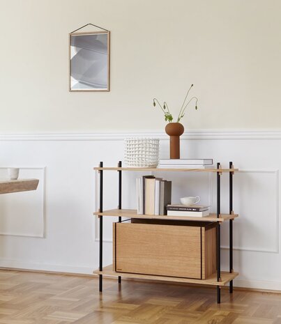 Moebe Moebe Storage Box oak 60 x 31 x 32 cm black Moebe Moebe Storage Box oak 60 x 31 x 32 cm black