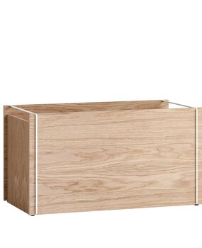 Moebe Moebe Storage Box oak 60 x 31 x 32 cm white Moebe Moebe Storage Box oak 60 x 31 x 32 cm white