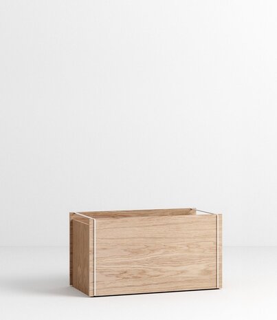 Moebe Moebe Storage Box eiken opberger 60 x 31 x 32 cm wit Moebe Moebe Storage Box eiken opberger 60 x 31 x 32 cm wit