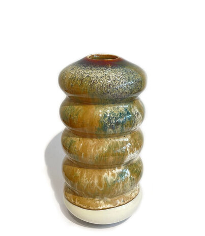 Studio Arhoj Studio Arhoj Hana Vaas Small Kiku Bruin Melange 2 Studio Arhoj Studio Arhoj Hana Vaas Small Kiku Bruin Melange 2