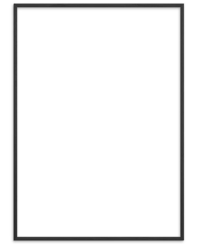 Novictus Wooden black photo frame 50x70cm with glass