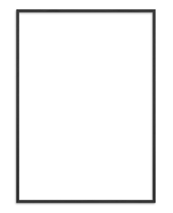 Novictus 50x70cm zwart houten fotolijst met glas