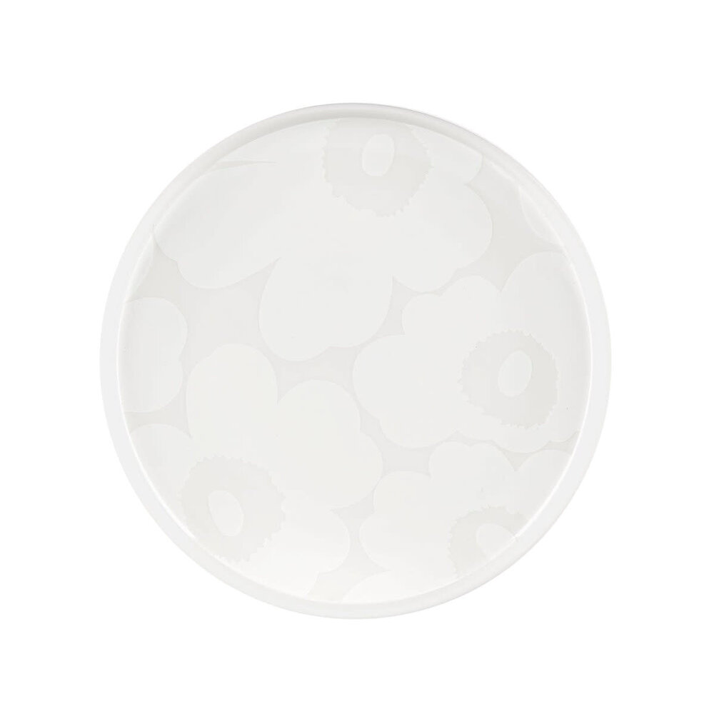 Marimekko Unikko plate 20cm offwhite - blikfang