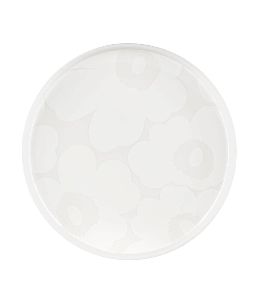 Marimekko Marimekko Unikko bord 20cm gebroken wit Marimekko Marimekko Unikko bord 20cm gebroken wit