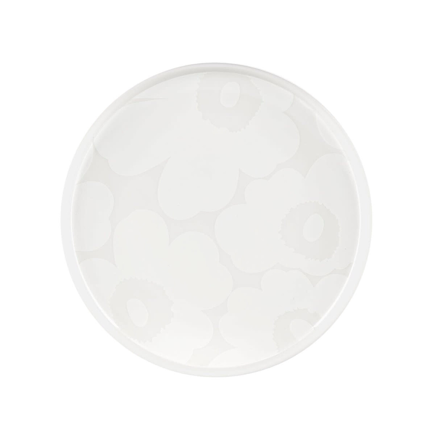 Marimekko Unikko plate 20cm offwhite - blikfang