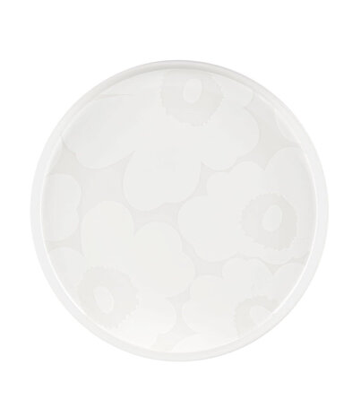 Marimekko Marimekko Unikko bord 20cm gebroken wit Marimekko Marimekko Unikko bord 20cm gebroken wit