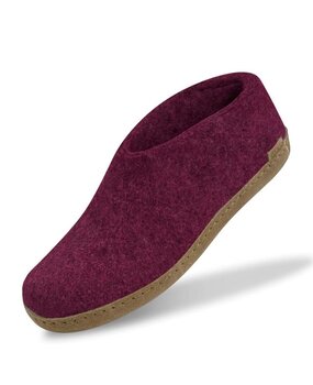 Glerups Glerups Shoe met leren zool (diverse maten) Cranberry Pantoffel