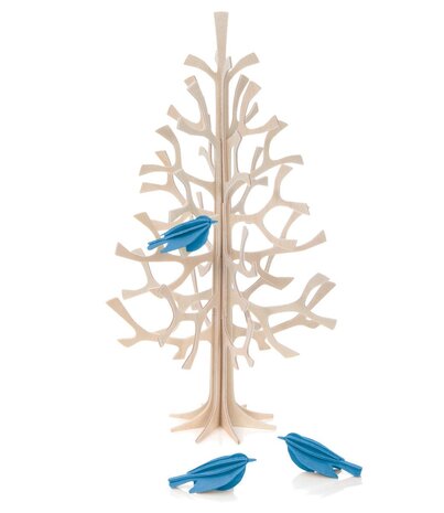 LOVI Lovi mini birds set of 3 (various colours) birch wood - 3D animal DIY package LOVI Lovi mini birds set of 3 (various colours) birch wood - 3D animal DIY package