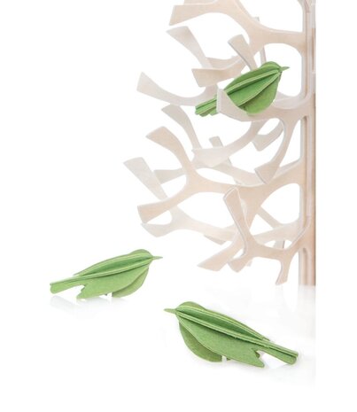LOVI Lovi mini vogels set van 3 (diverse kleuren) berkenhout - 3D-dier DIY pakketje LOVI Lovi mini vogels set van 3 (diverse kleuren) berkenhout - 3D-dier DIY pakketje