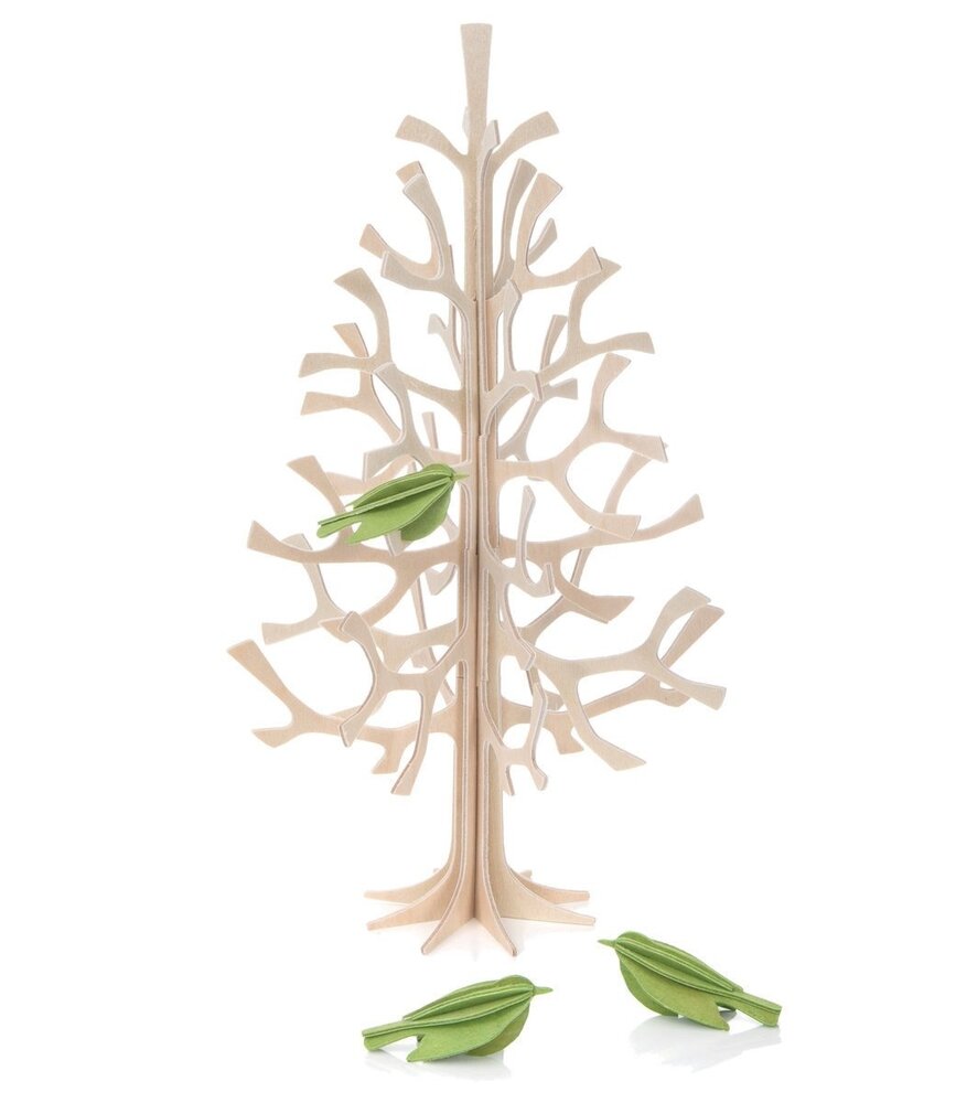 LOVI Lovi mini vogels set van 3 (diverse kleuren) berkenhout - 3D-dier DIY pakketje LOVI Lovi mini vogels set van 3 (diverse kleuren) berkenhout - 3D-dier DIY pakketje