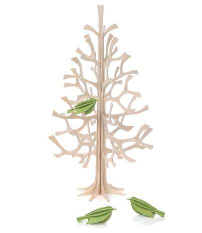 LOVI Lovi mini vogels set van 3 (diverse kleuren) berkenhout - 3D-dier DIY pakketje LOVI Lovi mini vogels set van 3 (diverse kleuren) berkenhout - 3D-dier DIY pakketje