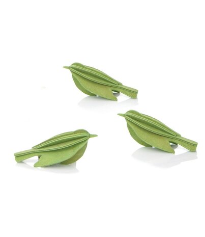 LOVI Lovi mini vogels set van 3 (diverse kleuren) berkenhout - 3D-dier DIY pakketje LOVI Lovi mini vogels set van 3 (diverse kleuren) berkenhout - 3D-dier DIY pakketje