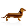 LOVI Lovi Dachshund cinnamon brown birch wood 3D - animal DIY package LOVI Lovi Dachshund cinnamon brown birch wood 3D - animal DIY package