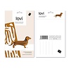 LOVI Lovi Dachshund cinnamon brown birch wood 3D - animal DIY package LOVI Lovi Dachshund cinnamon brown birch wood 3D - animal DIY package