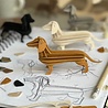 LOVI Lovi Dachshund cinnamon brown birch wood 3D - animal DIY package LOVI Lovi Dachshund cinnamon brown birch wood 3D - animal DIY package