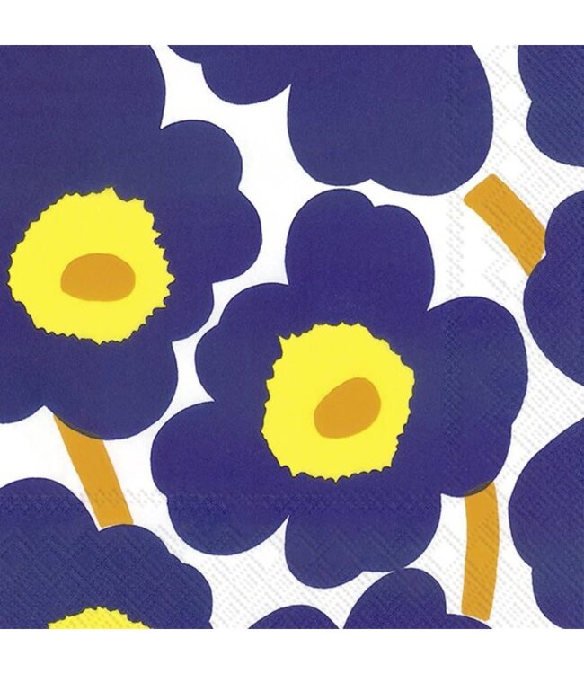 Marimekko Marimekko Unikko Paper Napkin 33x33cm darkblue