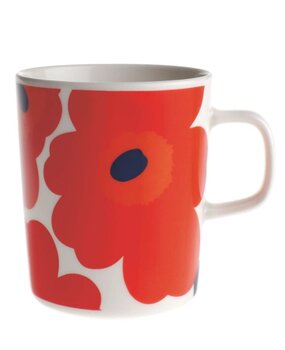 Marimekko Marimekko Unikko cup 2.5dl Red Marimekko Marimekko Unikko cup 2.5dl Red