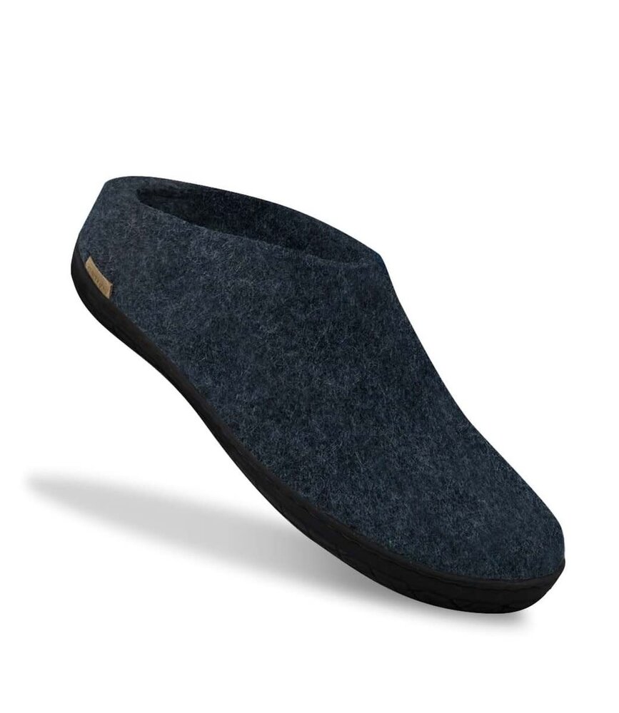Glerups Glerups Slip-on met zwart rubber zool (diverse maten) Denim Pantoffel Glerups Glerups Slip-on met zwart rubber zool (diverse maten) Denim Pantoffel