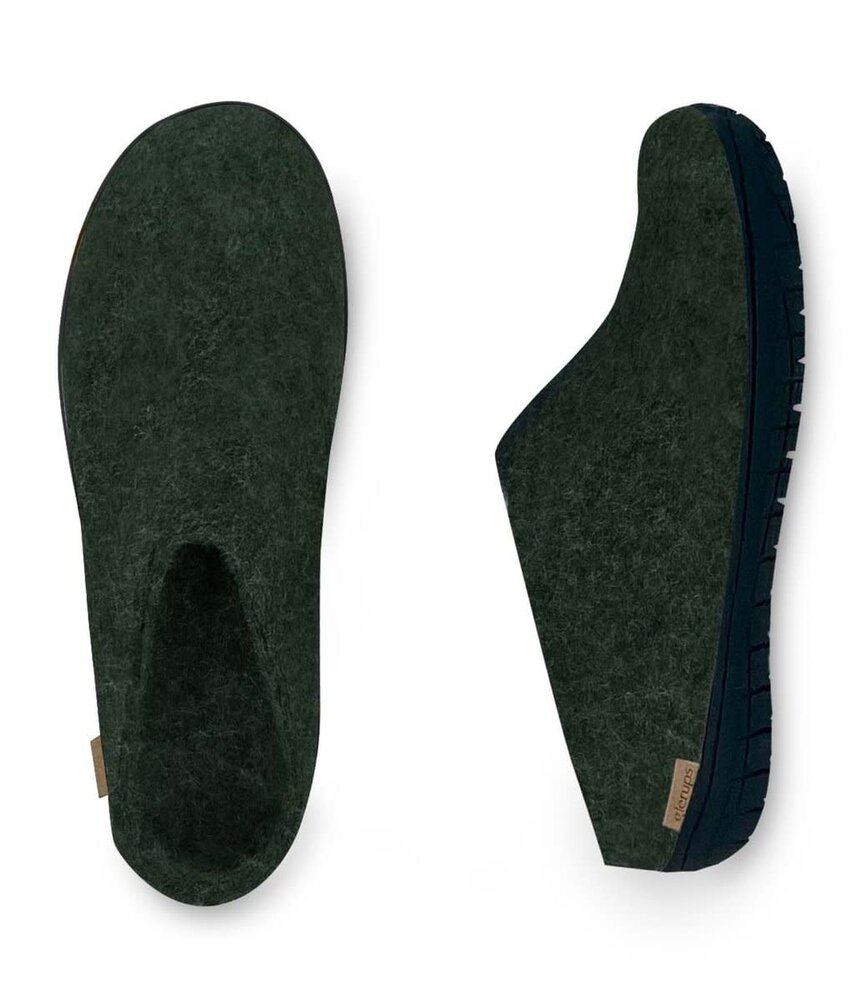 Glerups Glerups Slip-on met zwart rubber zool (diverse maten) Forest Pantoffel Glerups Glerups Slip-on met zwart rubber zool (diverse maten) Forest Pantoffel