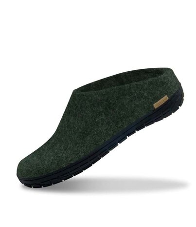 Glerups Glerups Slip-on with black rubber sole (various sizes) Forest Slipper Glerups Glerups Slip-on with black rubber sole (various sizes) Forest Slipper