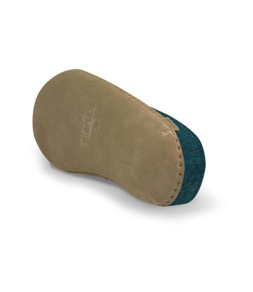 Glerups Glerups Slip-on Pantoffel Petrol met leren zool (diverse maten) Glerups Glerups Slip-on Pantoffel Petrol met leren zool (diverse maten)