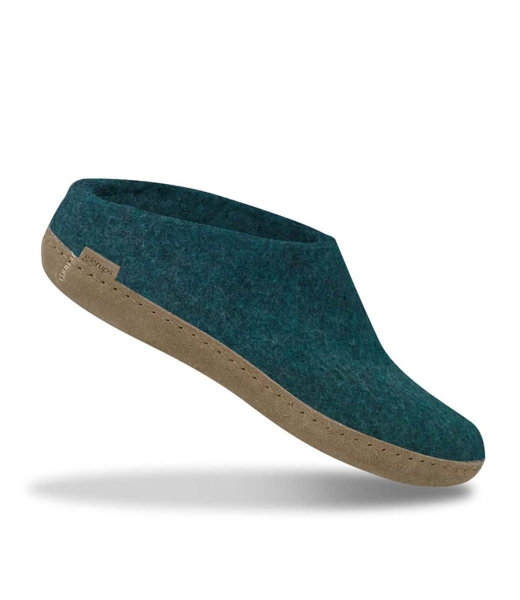 Glerups Slippers: Slip-on, Petrol, Leather B-06-00 main image 1