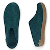 Glerups Glerups Slip-on Pantoffel Petrol met leren zool (diverse maten) Glerups Glerups Slip-on Pantoffel Petrol met leren zool (diverse maten)