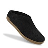 Glerups Glerups Slip-on Pantoffel Charcoal met leren zool (diverse maten) Glerups Glerups Slip-on Pantoffel Charcoal met leren zool (diverse maten)