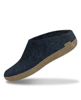 Glerups Glerups Slip-on met leren zool (diverse maten)  denim  Pantoffel