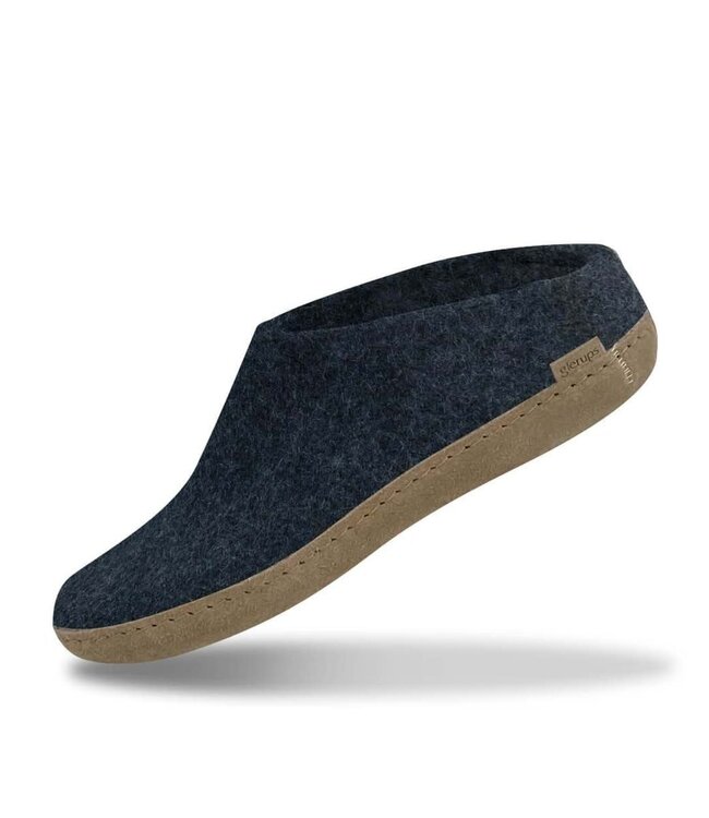 Glerups Glerups Slip-on met leren zool (diverse maten)  denim  Pantoffel