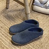 Glerups Glerups Slip-on with leather sole (various sizes) denim Slipper Glerups Glerups Slip-on with leather sole (various sizes) denim Slipper