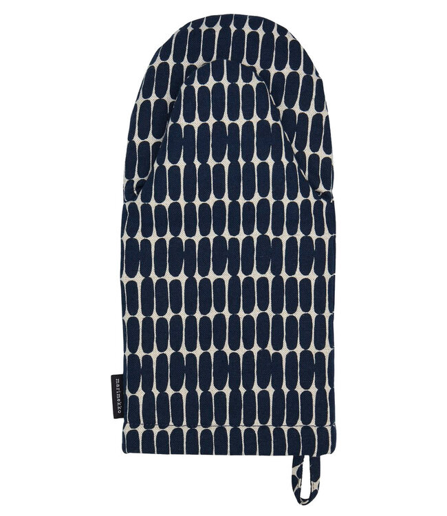 Marimekko Marimekko Alku oven mitt linen-cotton mix dark blue