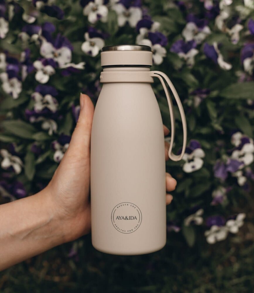 AYA & IDA AYA & IDA silicone handle Matt Black for Drinking Bottle Thermo 350 - 1000 ml from AYA & IDA