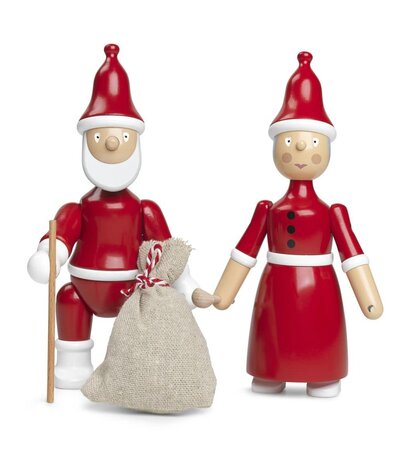 Kay Bojesen Denmark Kay Bojesen Santa Claus H19.5 cm red-white Kay Bojesen Denmark Kay Bojesen Santa Claus H19.5 cm red-white