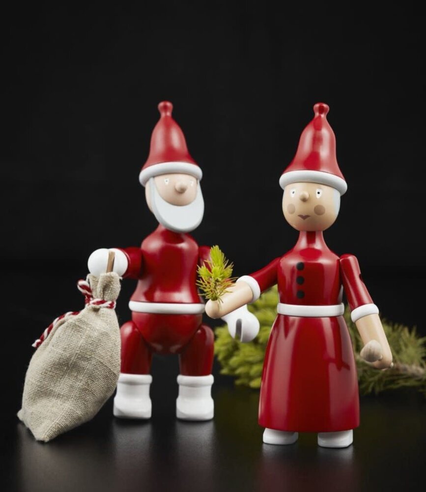 Kay Bojesen Denmark Kay Bojesen Santa Claus H19.5 cm red-white Kay Bojesen Denmark Kay Bojesen Santa Claus H19.5 cm red-white