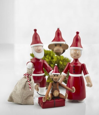 Kay Bojesen Denmark Kay Bojesen Santa Claus H19.5 cm red-white Kay Bojesen Denmark Kay Bojesen Santa Claus H19.5 cm red-white