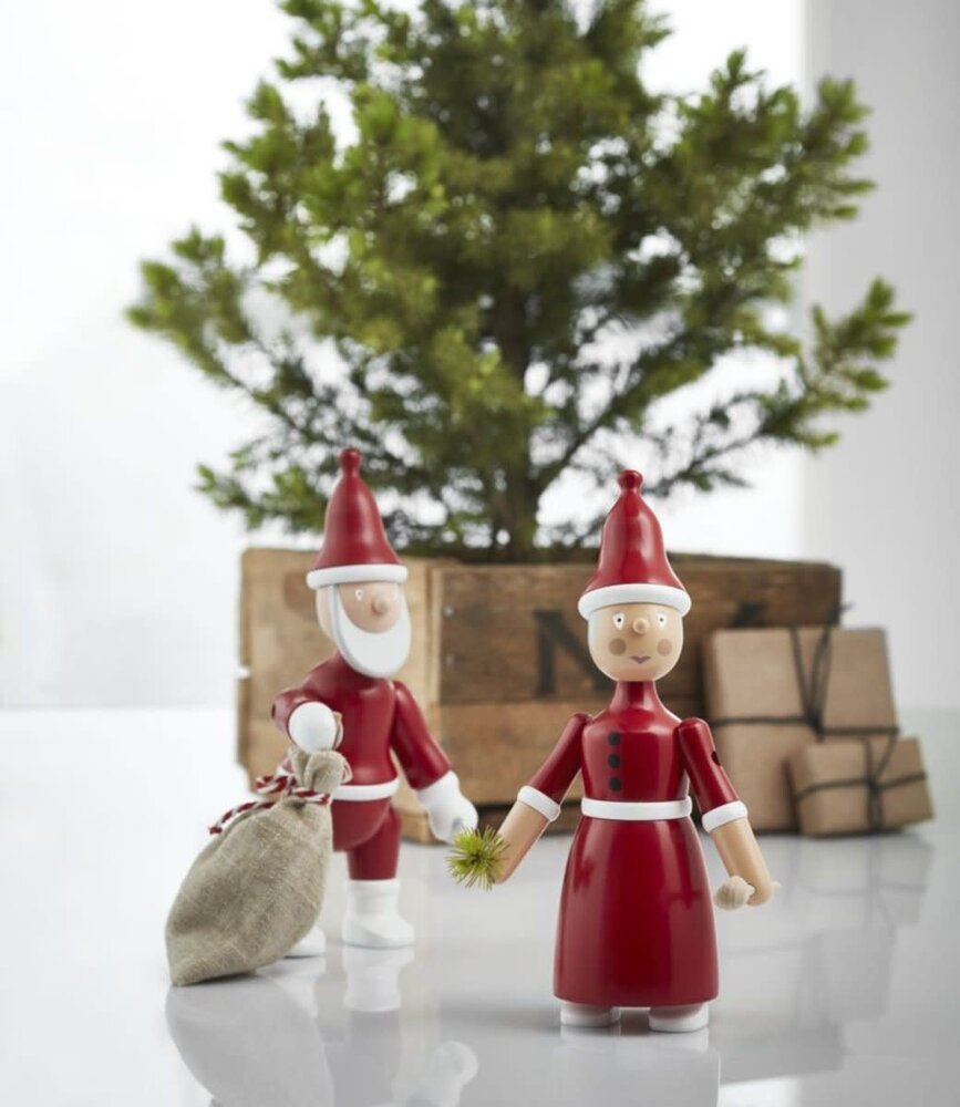 Kay Bojesen Denmark Kay Bojesen Santa Claus H19.5 cm red-white Kay Bojesen Denmark Kay Bojesen Santa Claus H19.5 cm red-white