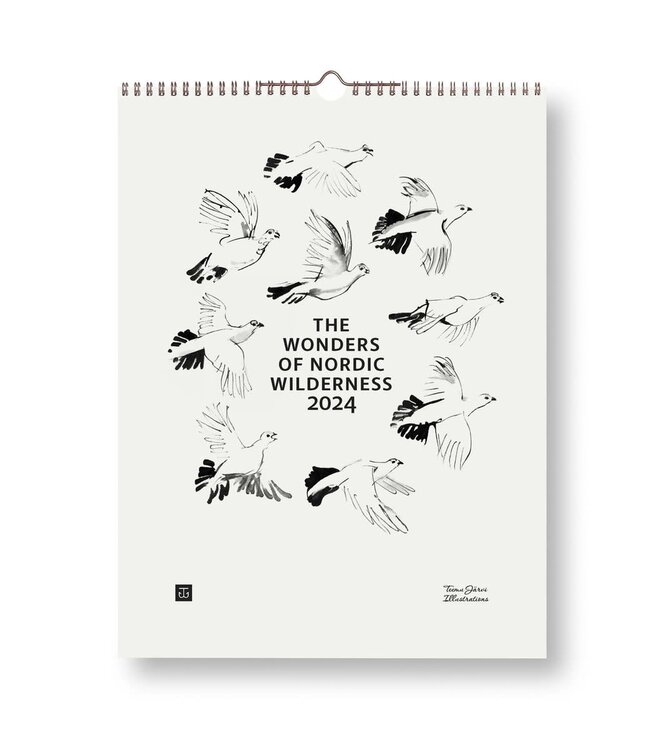 Teemu Järvi Teemu Järvi 2024 Monthly Calendar - The Wonders of Nordic Wilderness 30x40cm