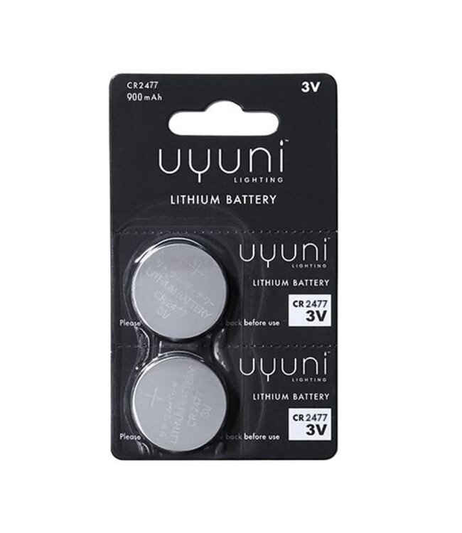 Uyuni Lighting Uyuni Lighting CR2477 Batterijen 2 stuks voor LED theelicht 400+ 3.9x2.4cm