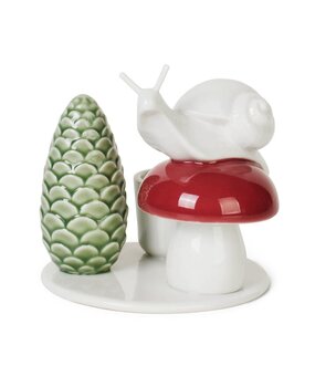 Dottir Nordic Design Dottir Winter Stories Snail & Mushroom Kandelaar Dottir Nordic Design Dottir Winter Stories Snail & Mushroom Kandelaar