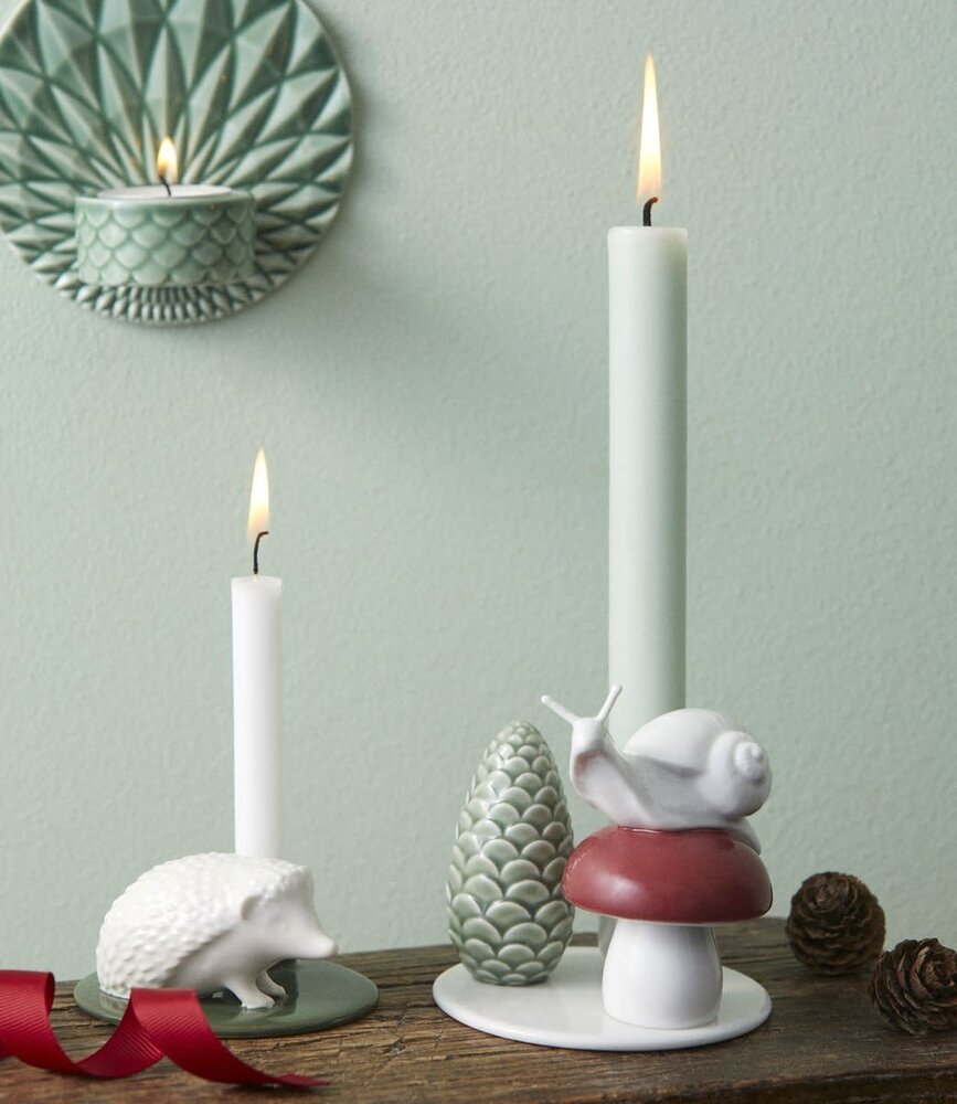 Dottir Nordic Design Dottir Winter Stories Snail & Mushroom Kandelaar Dottir Nordic Design Dottir Winter Stories Snail & Mushroom Kandelaar