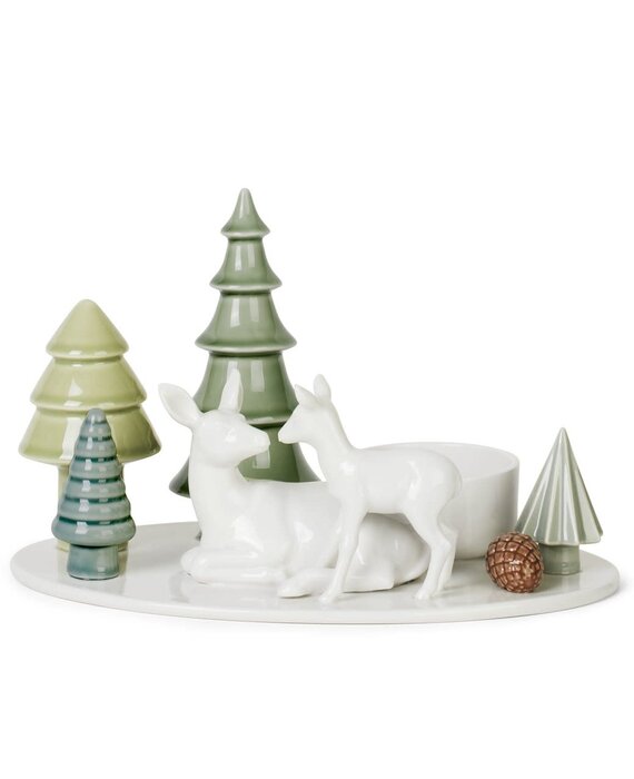 Dottir Winter Stories Deer & Fawn Kandelaar