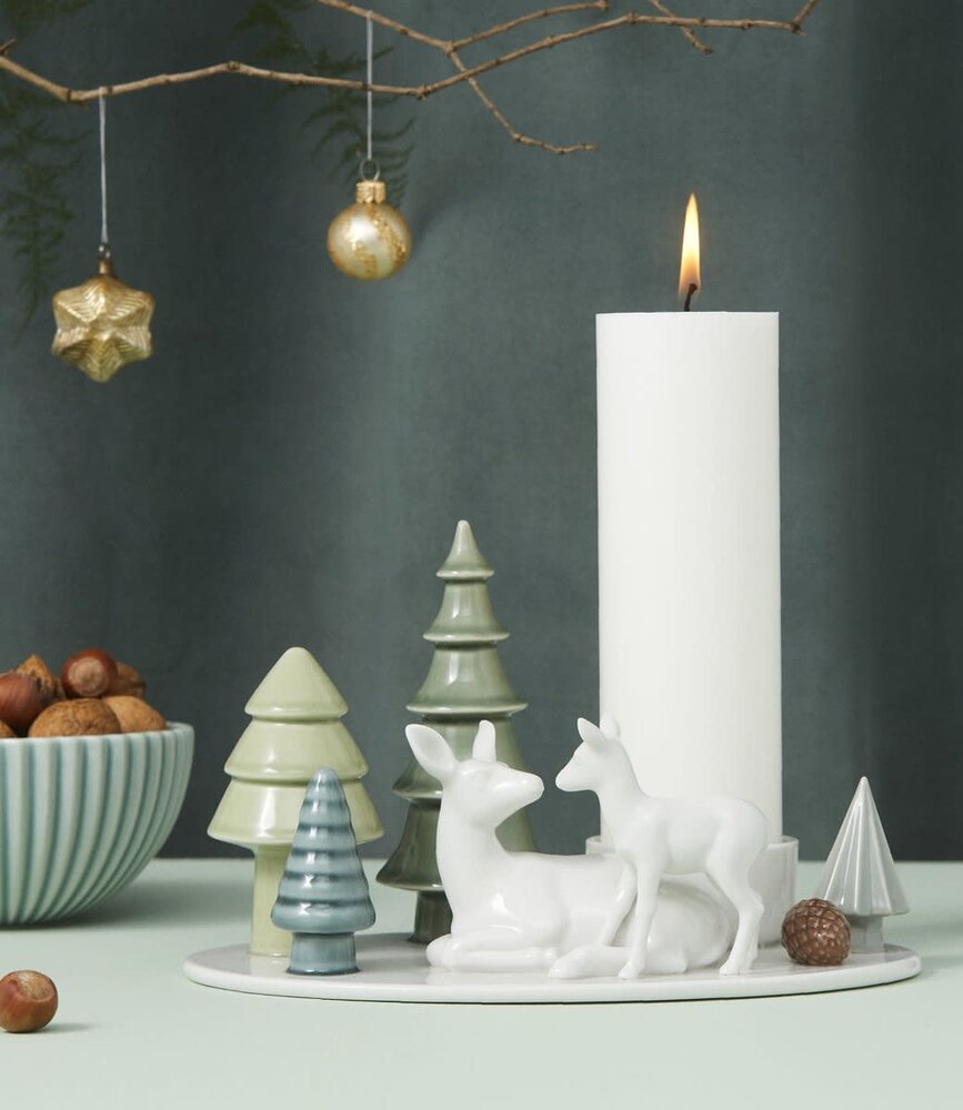 Dottir Nordic Design Dottir Winter Stories Deer & Fawn Candlestick Dottir Nordic Design Dottir Winter Stories Deer & Fawn Candlestick