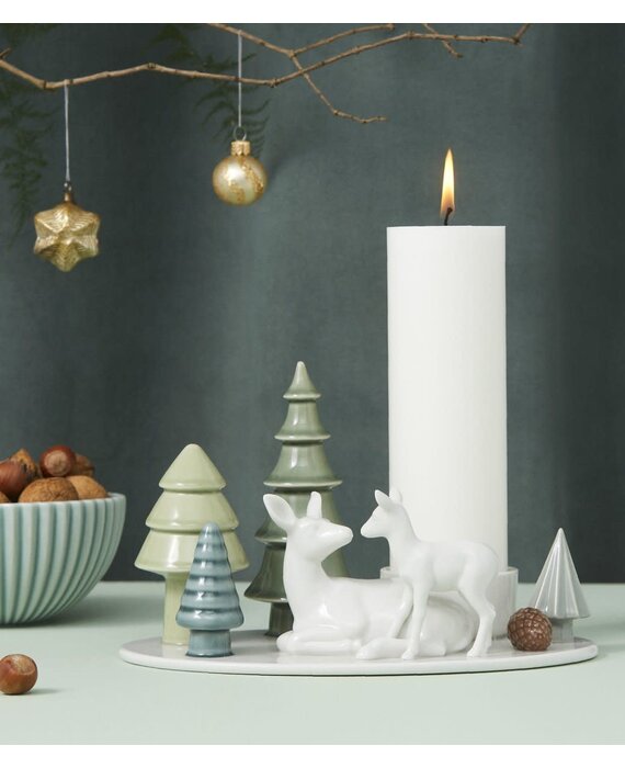 Dottir Winter Stories Deer & Fawn Kandelaar