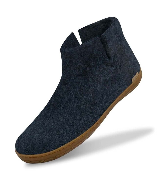 Glerups Glerups Boot Slipper with rubber honey sole (various sizes) Denim