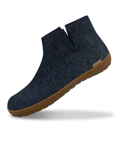 Glerups Glerups Boot met rubberen honing zool (diverse maten) Denim Pantoffel Glerups Glerups Boot met rubberen honing zool (diverse maten) Denim Pantoffel