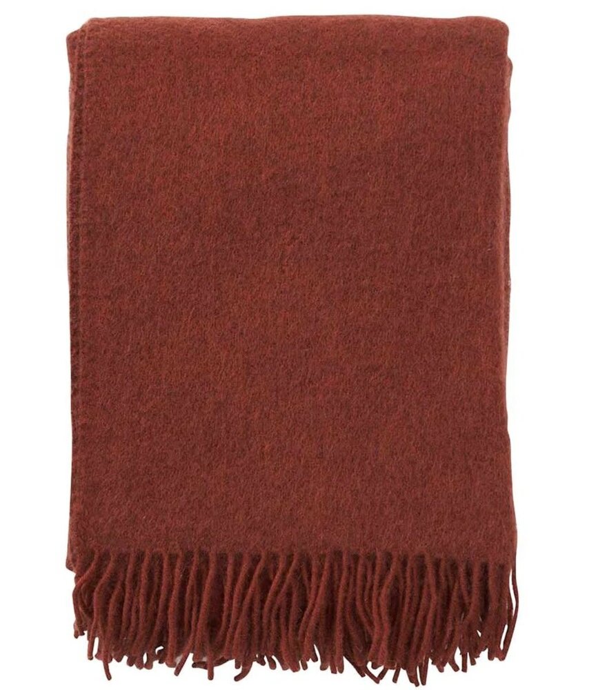 Klippan Klippan Gotland wollen plaid 130x200 van 25% Gotland wol roest Klippan Klippan Gotland wollen plaid 130x200 van 25% Gotland wol roest