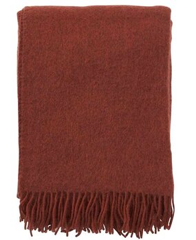 Klippan Klippan Gotland woolen plaid 130x200 of 25% Gotland wool rust