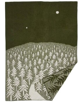 Klippan Klippan House in the Forest 130x180cm wool plaid 100% lambswool Green